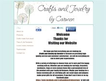 Tablet Screenshot of craftsandjewelrybycarmen.com
